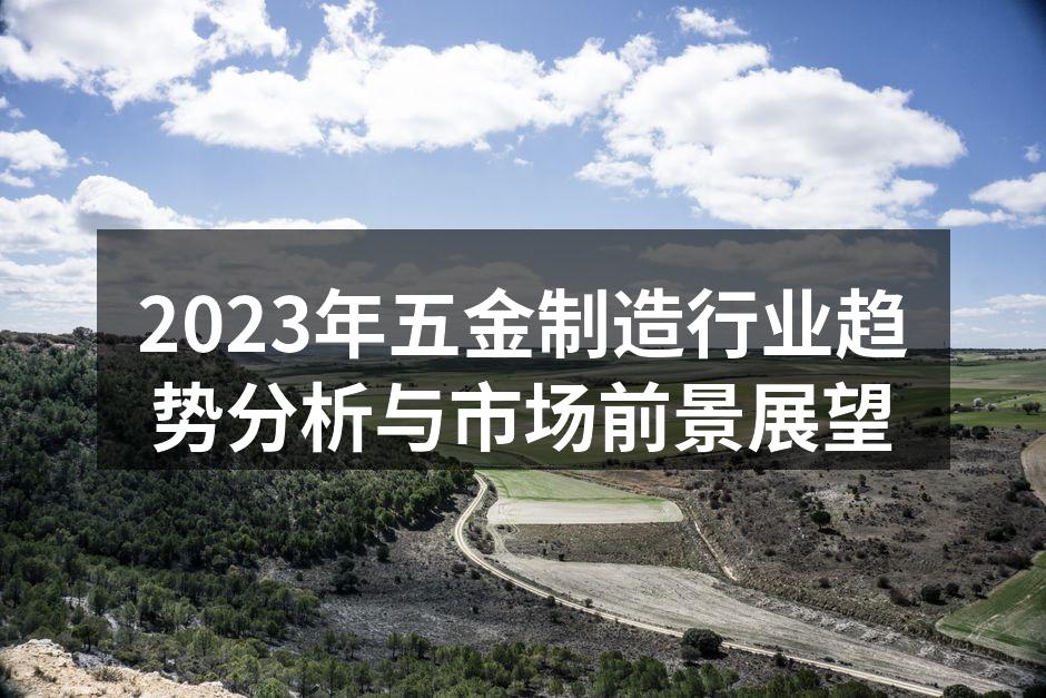 2023年五金制造行业趋势分析与市场前景展望